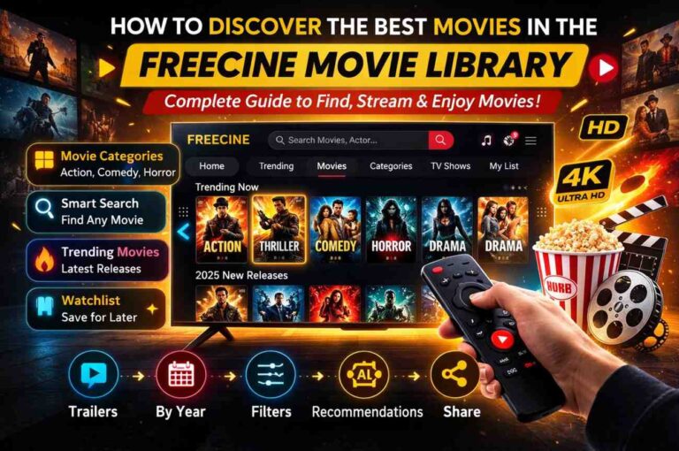 Tips to Explore the Full Movie Library on Freecine 1 Freecine movie library